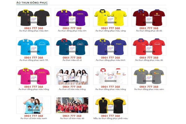 Xưởng may áo đồng phục quận Bình Thạnh đa dạng mẫu mã Xưởng may áo đồng phục quận Bình Thạnh đa dạng mẫu mã